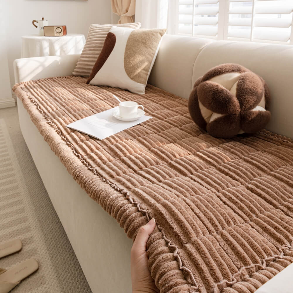Faul weiche Fleece atmungsaktive Haustiermatte rutschfester Wohnzimmercouchbezug