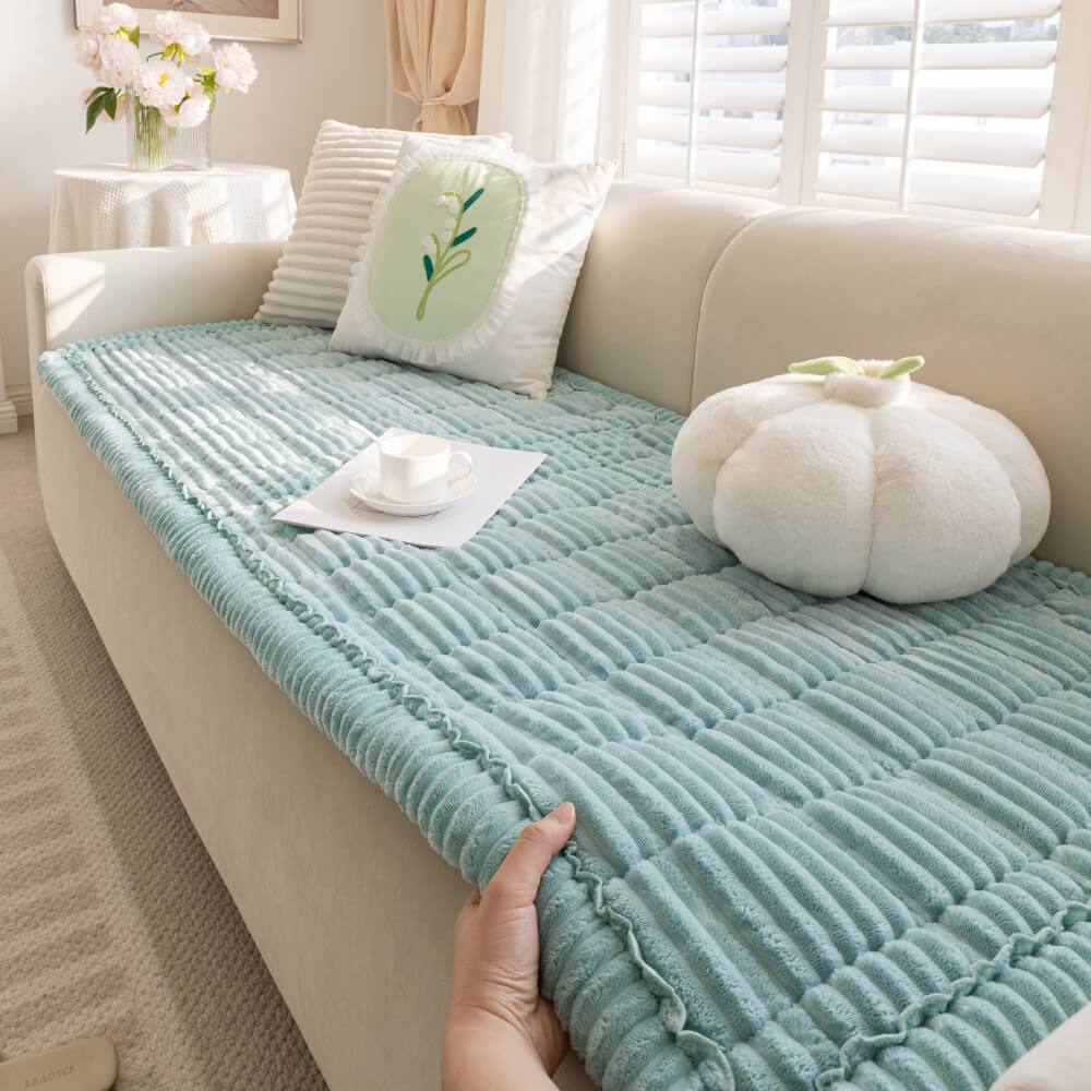 Faul weiche Fleece atmungsaktive Haustiermatte rutschfester Wohnzimmercouchbezug
