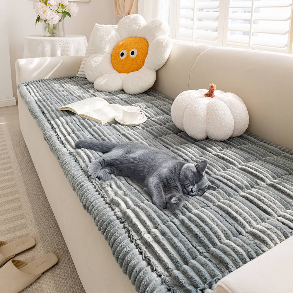 Faul weiche Fleece atmungsaktive Haustiermatte rutschfester Wohnzimmercouchbezug