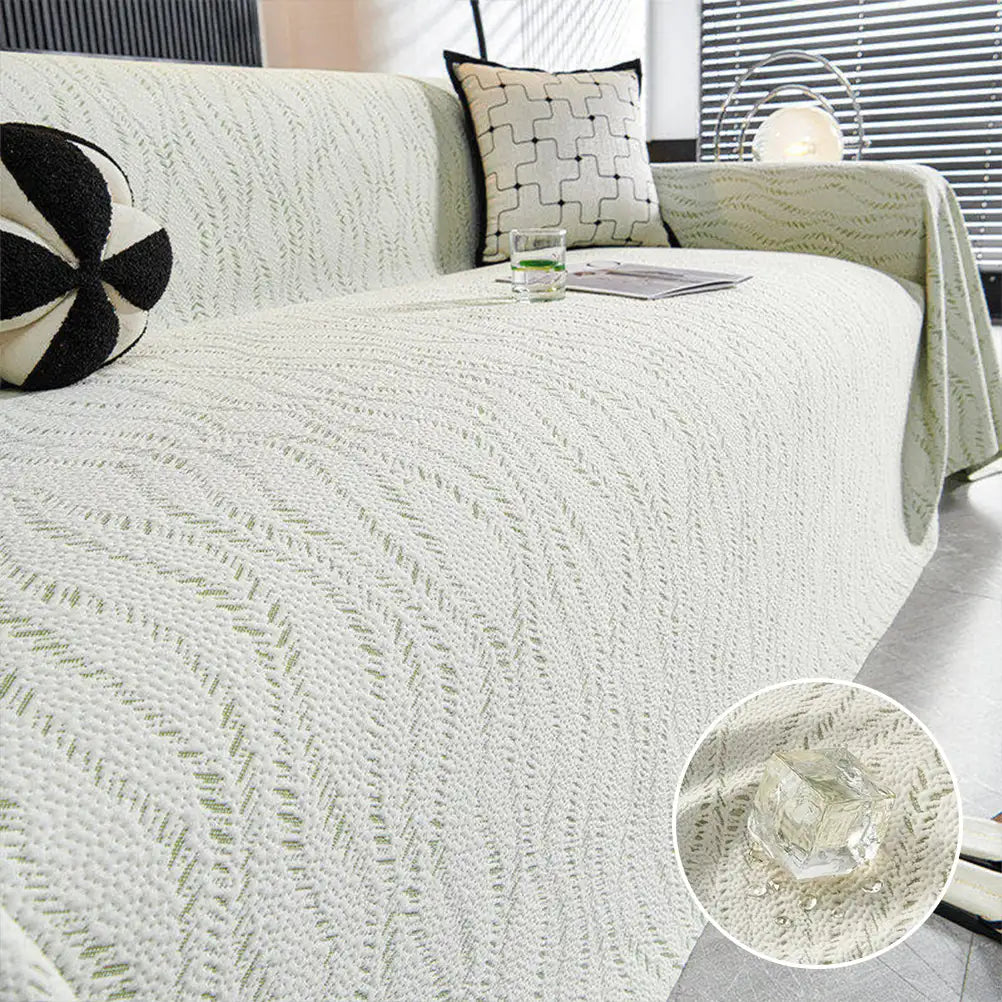 Blattmuster Kühl-Eis-Seide Sofa-Schutz Große Decke Couchbezug