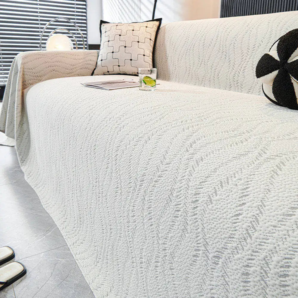 Blattmuster Kühl-Eis-Seide Sofa-Schutz Große Decke Couchbezug