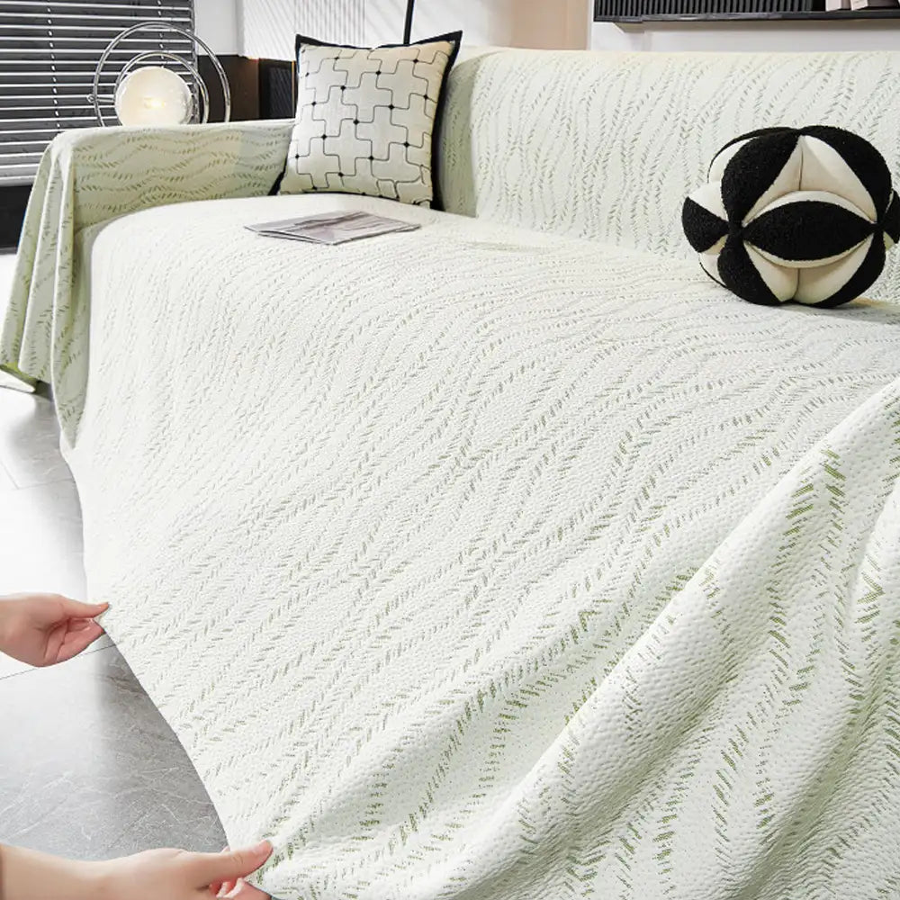 Blattmuster Kühl-Eis-Seide Sofa-Schutz Große Decke Couchbezug