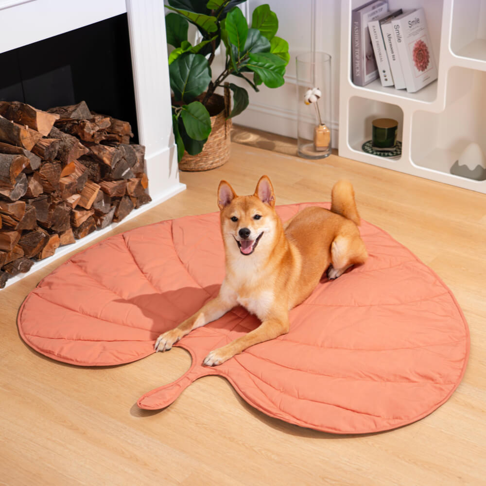 Hochwertige und dekorative Hundedecke in Blattform