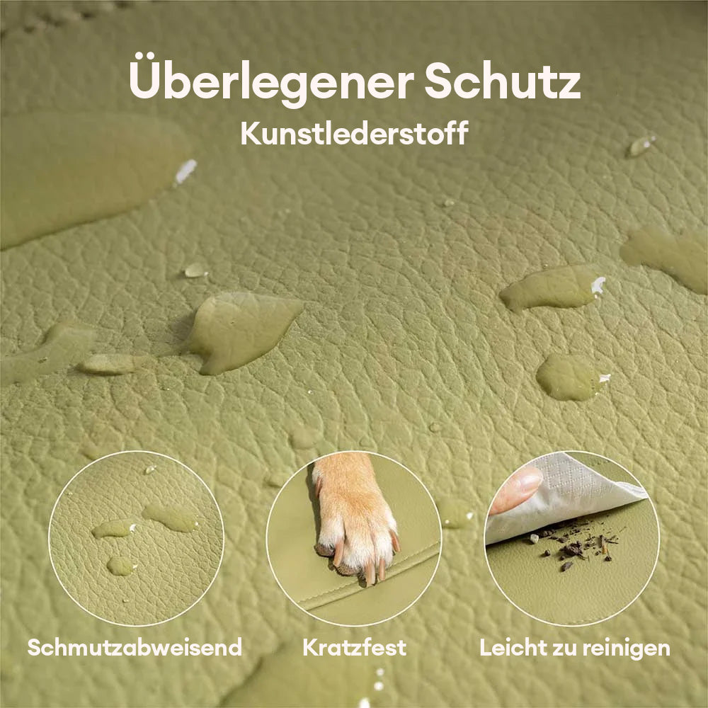 Deluxe Haustier-Autositz & Träger aus Kunstleder für die Mittelkonsole Urban Voyager
