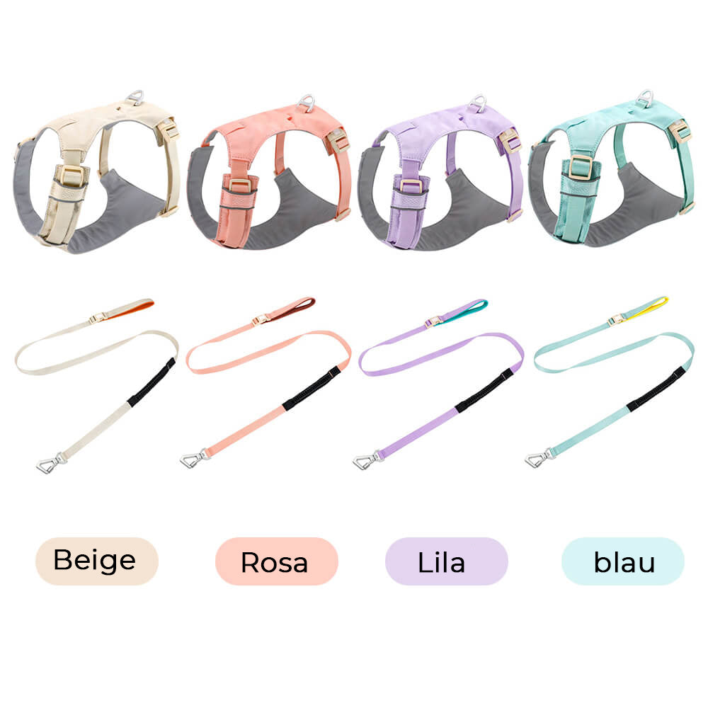 Leichtes Wasserdichtes Atmungsaktives Anti-Zug-Hundegeschirr oder Multifunktionsleine