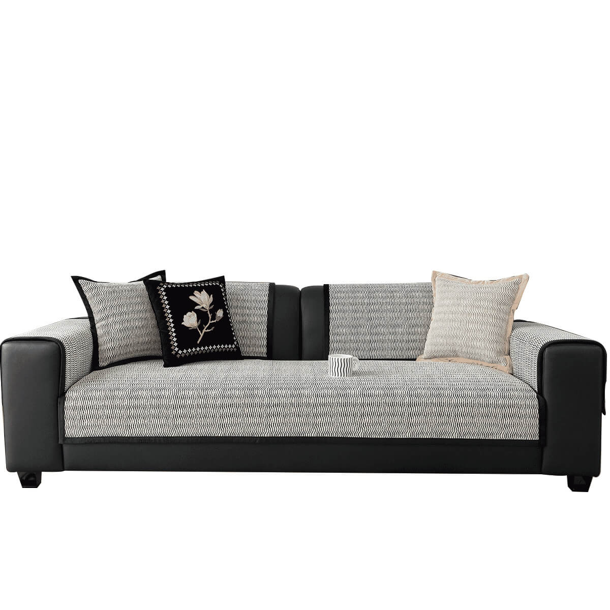 Leichter Luxuriöser Atmungsaktiver Chenille-Stoff Kratzfester Rutschfester Sofabezug