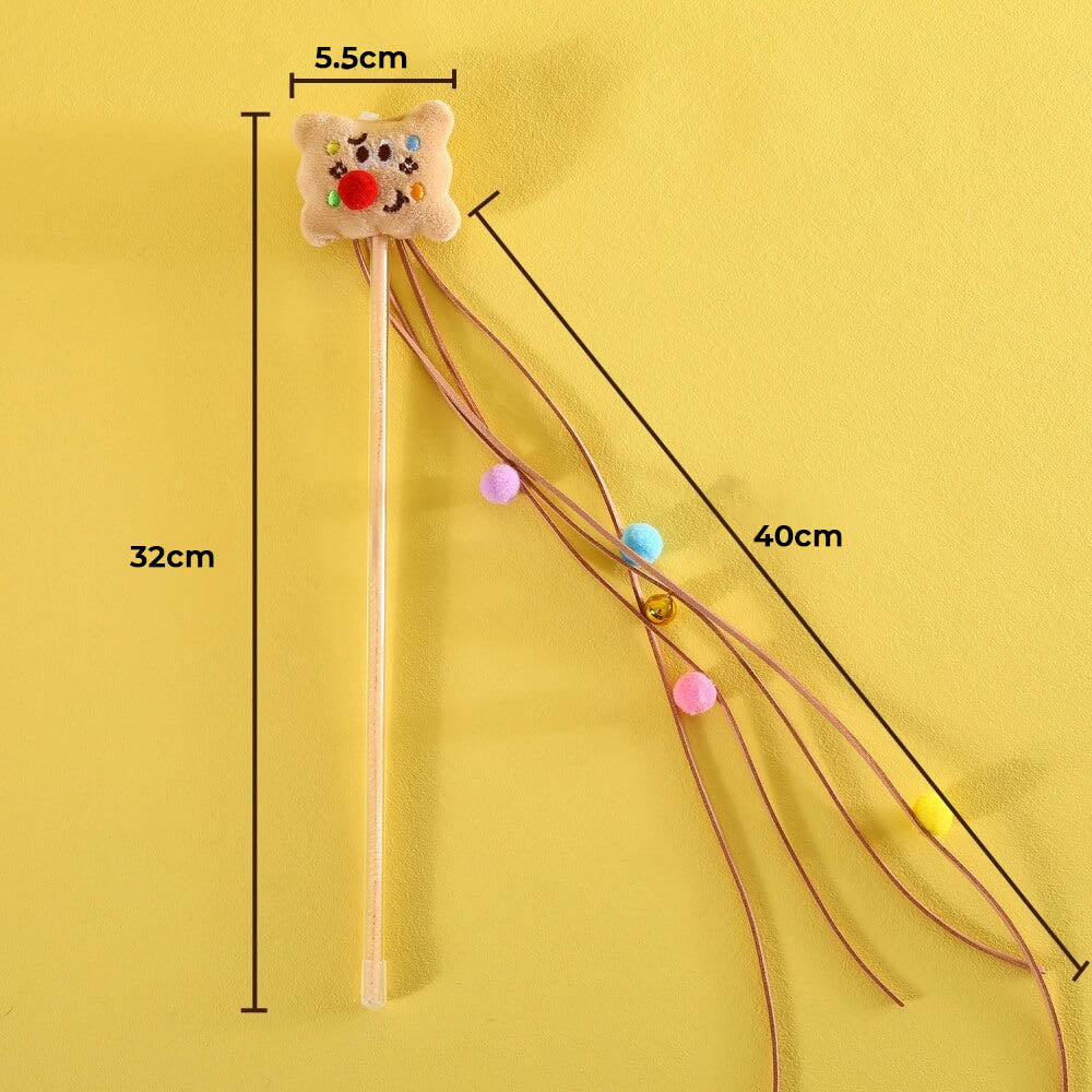 Lustiges Katzen-Teaser-Stick-Set