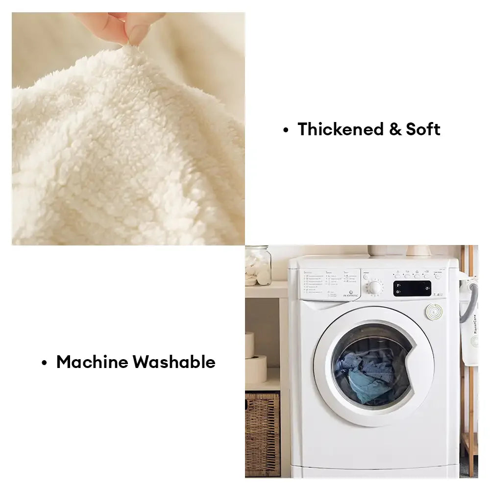 Luxuriöser, dicker Sofabezug aus nordischem Jacquard-Fleece – kratzfest und weich