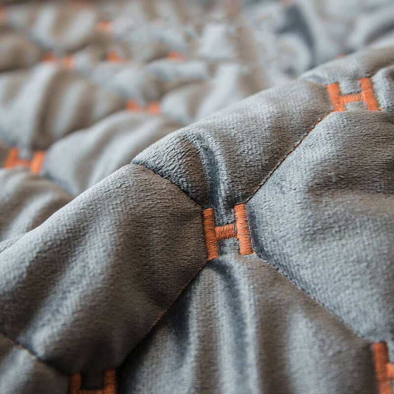 Rutschfester Luxuriöser Gesteppter Sofabezug aus Samt