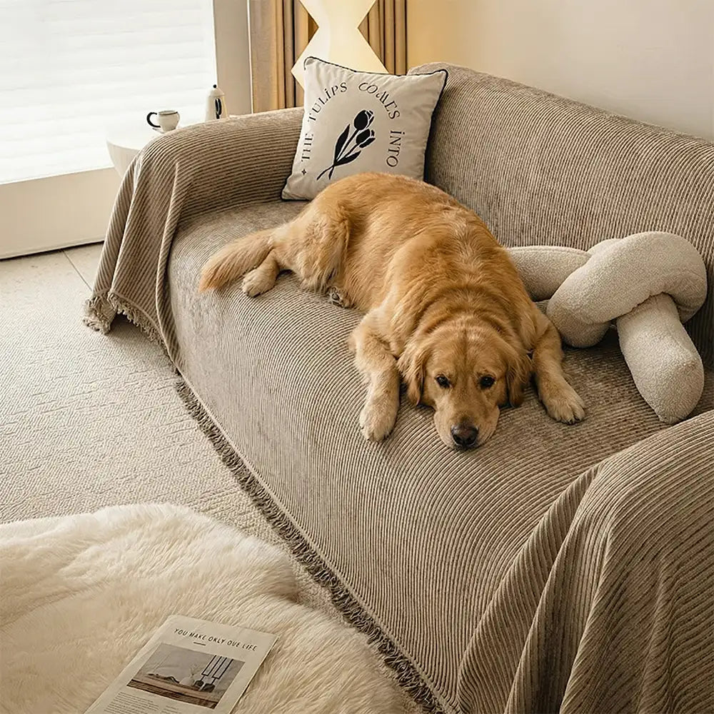 Moderne klassische kratzfeste Chenille-Sofa-Decke waschbarer Couchbezug