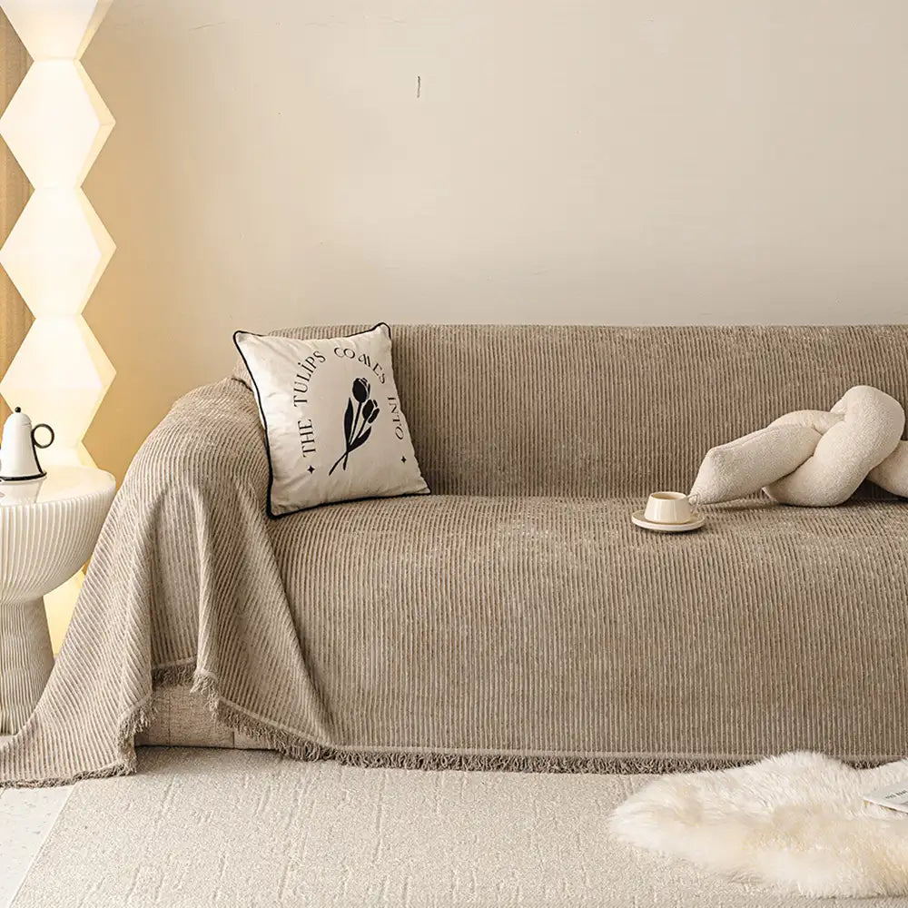 Moderne klassische kratzfeste Chenille-Sofa-Decke waschbarer Couchbezug
