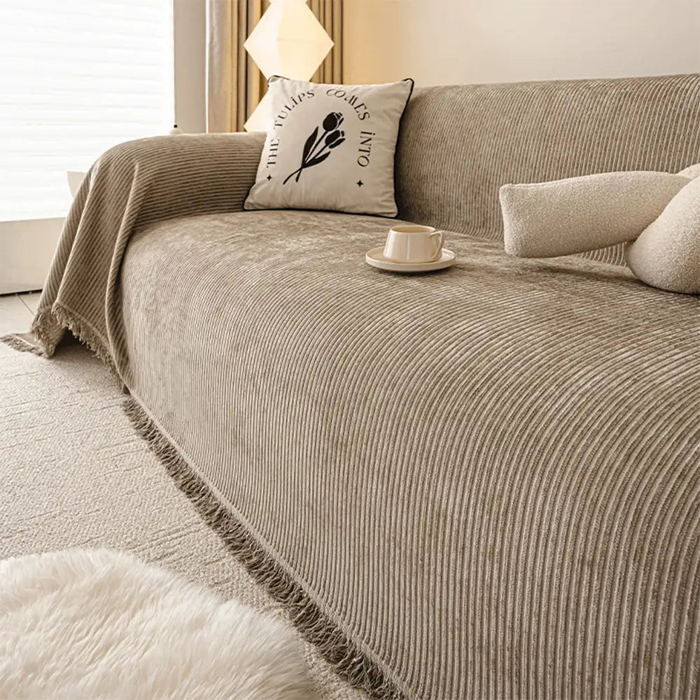 Moderne klassische kratzfeste Chenille-Sofa-Decke waschbarer Couchbezug