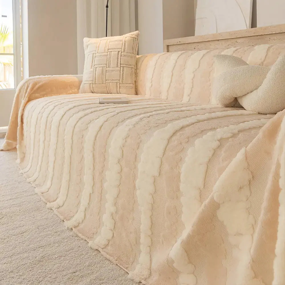 Moderne Komfort-Plüsch Multifunktionale Decke Sofa Schutz Couchbezug