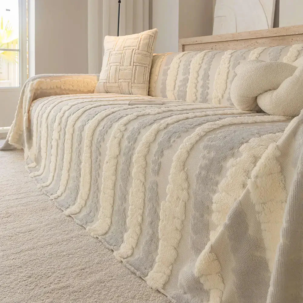 Moderne Komfort-Plüsch Multifunktionale Decke Sofa Schutz Couchbezug