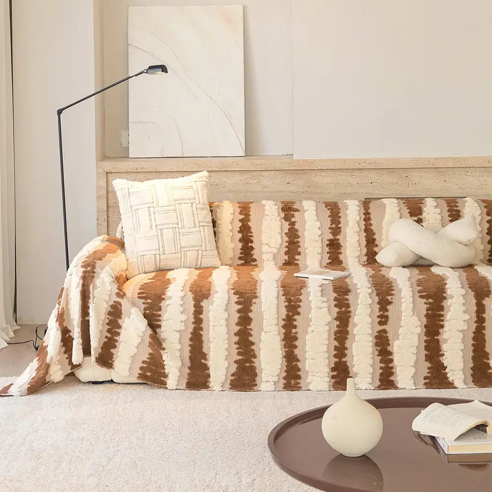 Moderne Komfort-Plüsch Multifunktionale Decke Sofa Schutz Couchbezug