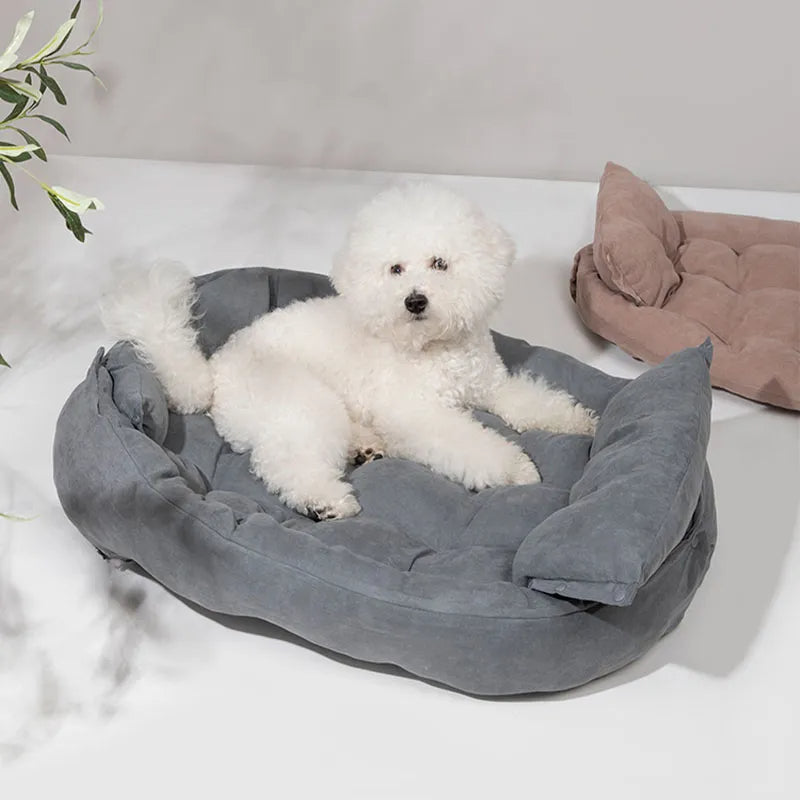 Multifunktionale Haustiermatte Weiches Wildleder Katzen- und Hundebett