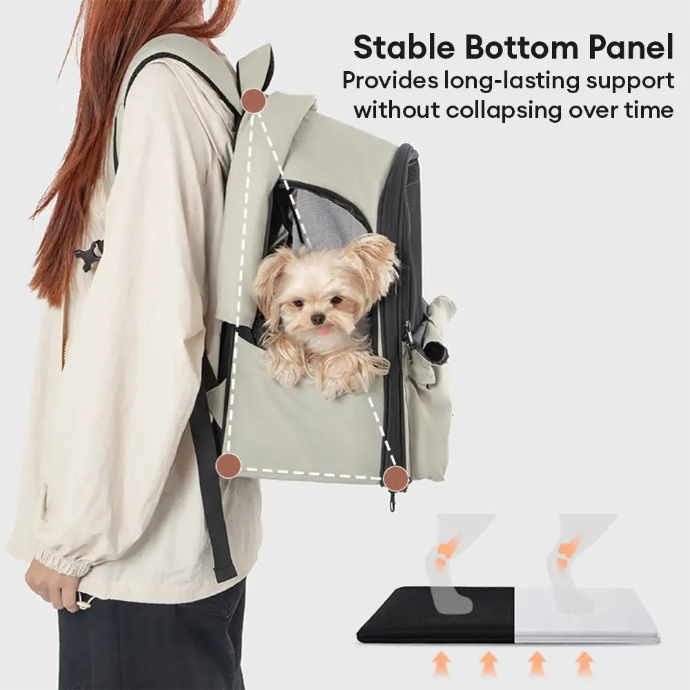Outdoor-Reise erweiterbarer atmungsaktiver Katzen-Trage-Rucksack mit Sonnenblende