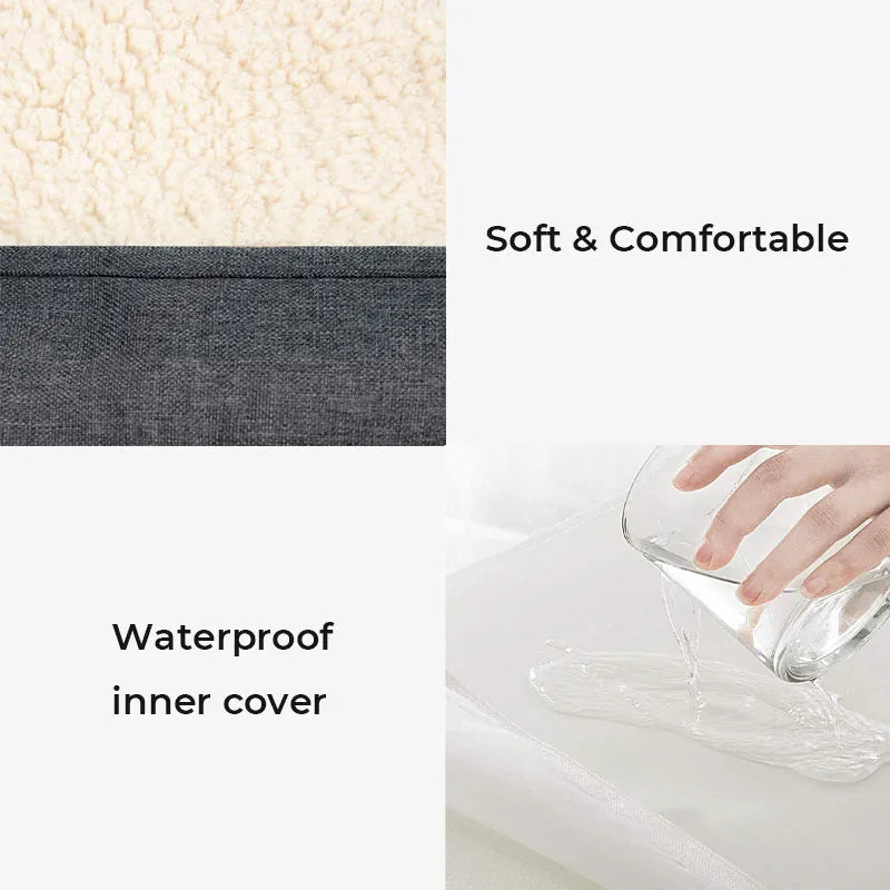 Plüsch-Schlafsofa für Haustiere Orthopädisches Hundebett aus Memory-Schaum