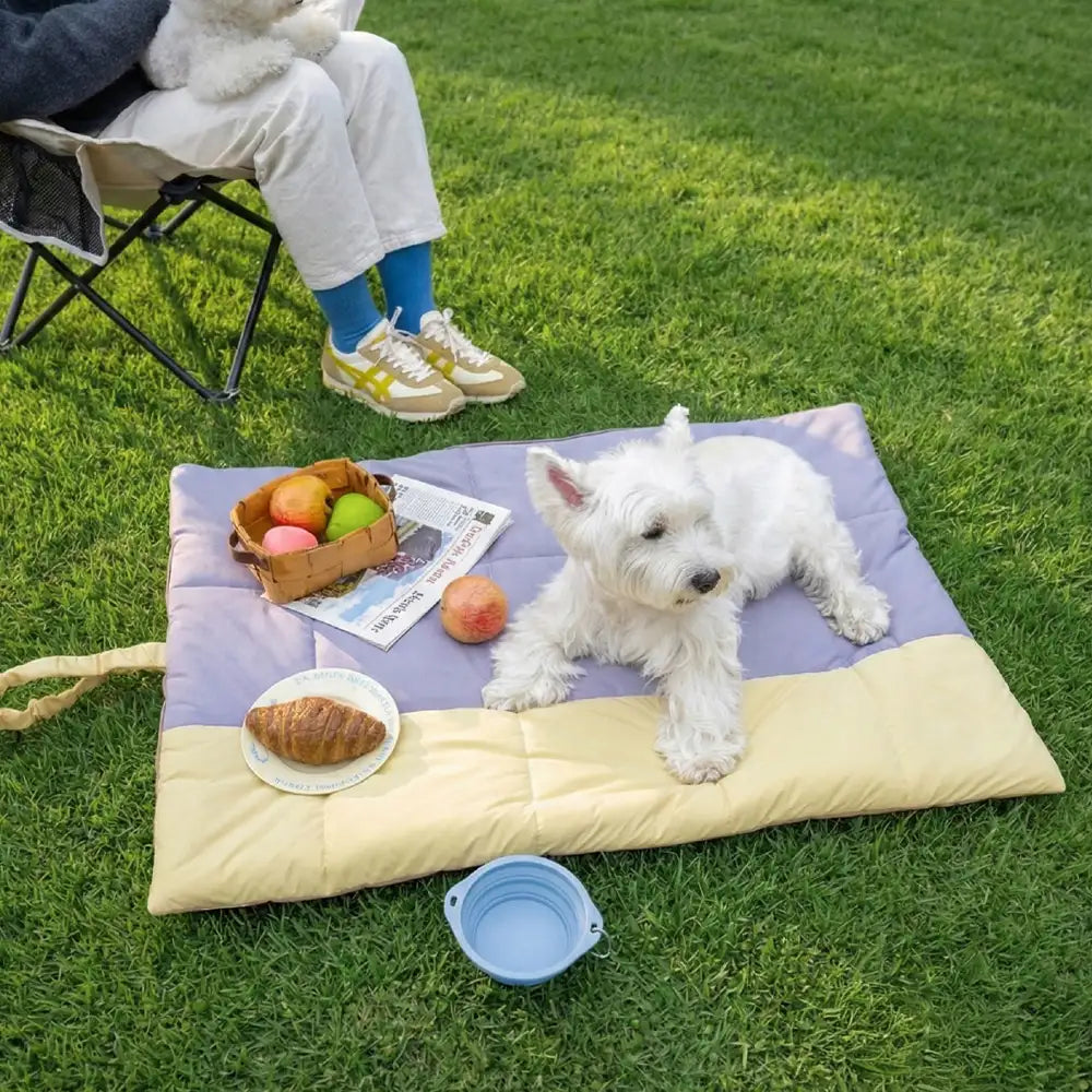 Tragbare faltbare beidseitige wasserabweisende Hundematte für Outdoor-Reisen und Camping