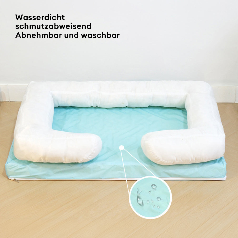Quadratisches Langes Plüschbett mit Rundum-Unterstützung für Tiefen Schlaf