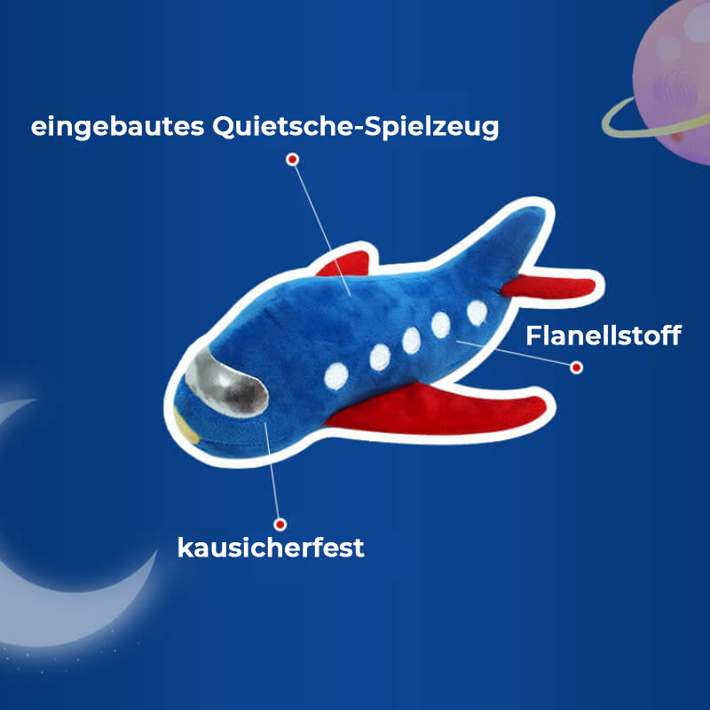 Raketenflugzeug-Spielzeug Verspieltes Quietschspielzeug Kauspielzeug für Hunde