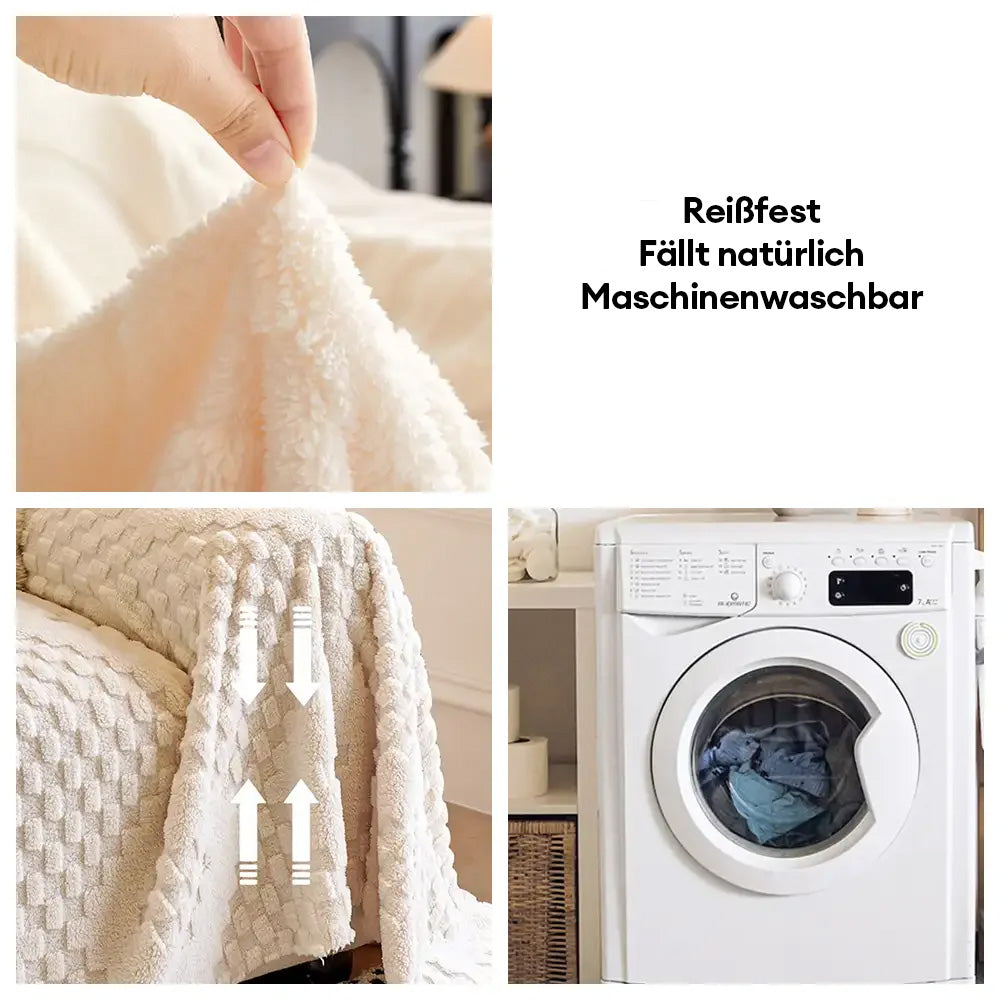 Flauschiger, verdickter Jacquard-Velours Couchbezug – kratzfest & langlebig