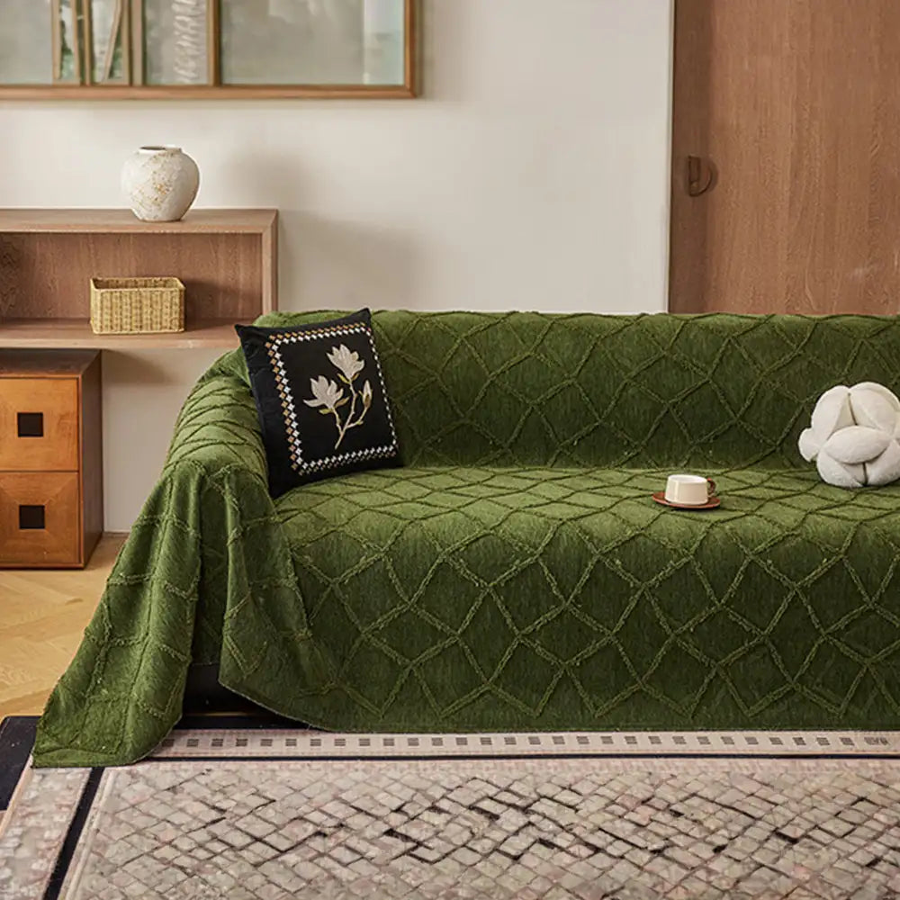 Retro-Jungle-Jacquard-Chenille Antikratz-Schutzbezug für Sofa Couch