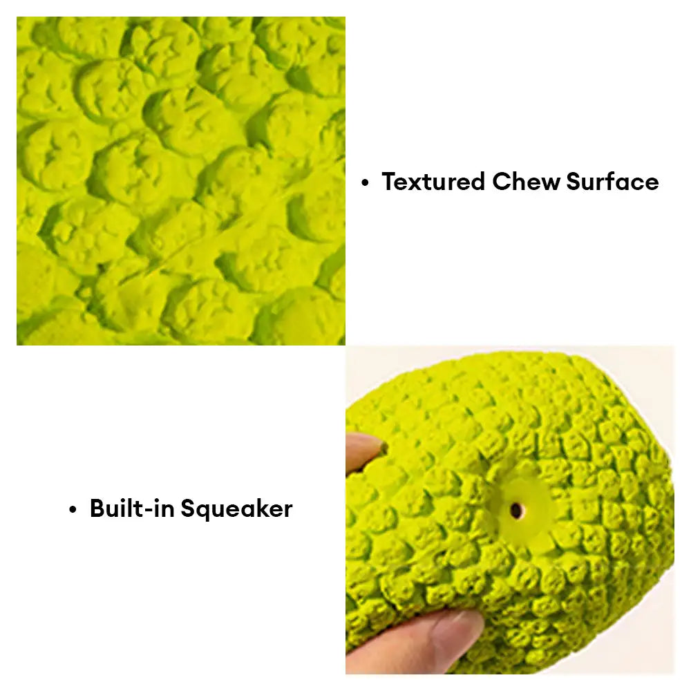 Rugby-Hundekauspielzeug mit Quietscher