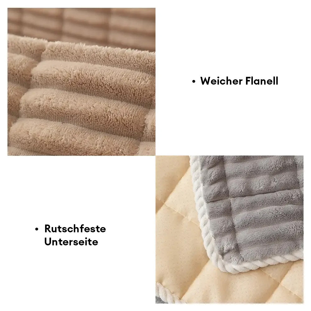 Einsitzer Bequemer Fleece Sofa Schutzhülle Rutschfeste Couchbezug