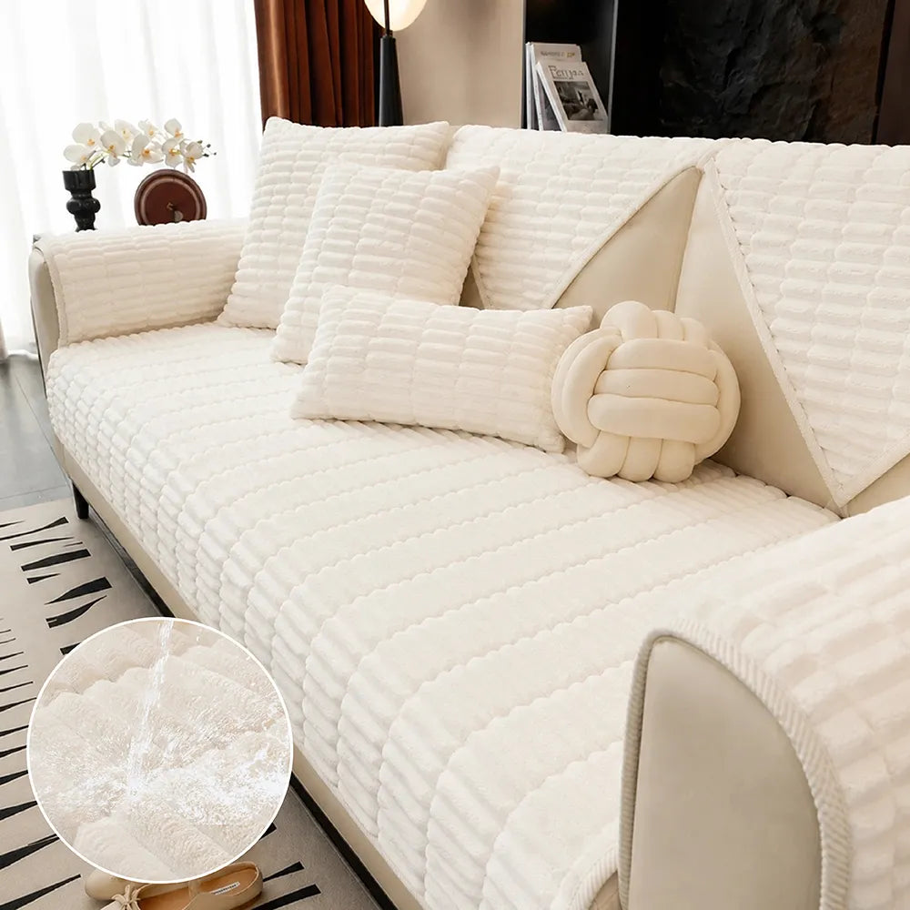 Wasserfeste gemütliche Fleece-Sofa-Schutz rutschfeste Sofabezug