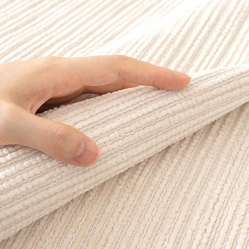 Einfacher Einfarbiger Kratzfester Chenille Outdoor Schutzsofabezug