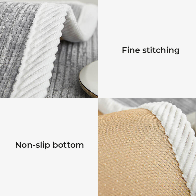 Wasserfest Antimikrobiell Einfaches Chenille-Gewebe Kratzfest Sectional Sofa-Bezug
