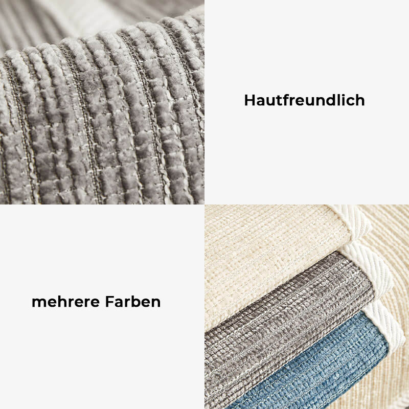 Wasserdichter Antimikrobieller Einfach Gestreifter Kratzfester Outdoor Sofabezug aus Chenille