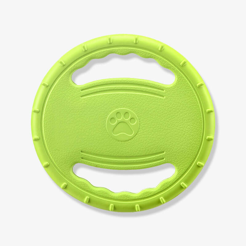 Interaktive Hunde-Frisbee Lenkrad Wurfspielzeug aus Gummi