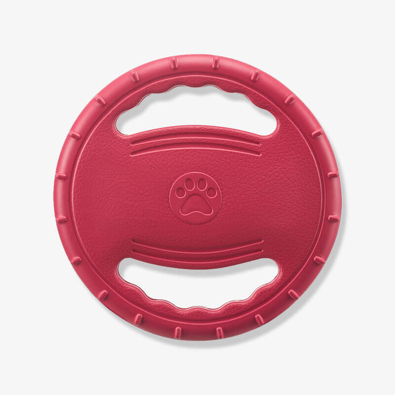 Interaktive Hunde-Frisbee Lenkrad Wurfspielzeug aus Gummi