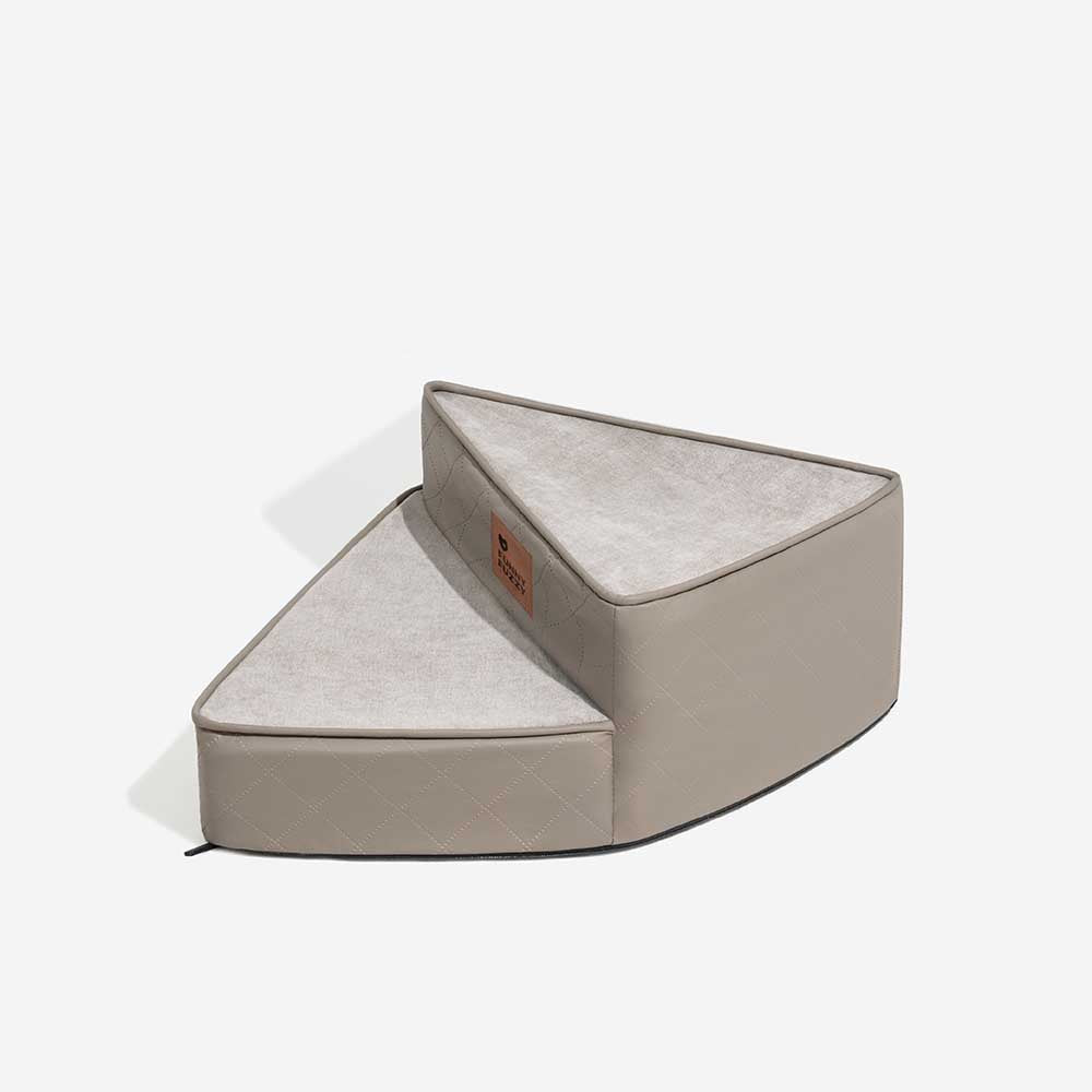 Luxe wasserabweisende Kunstleder abziehbare spiralförmige Haustiertreppe - StepEase