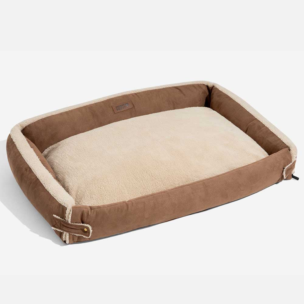 Stilvolles Erweiterbares Ergonomisches Beruhigendes Hundebett – Tranquil Paws