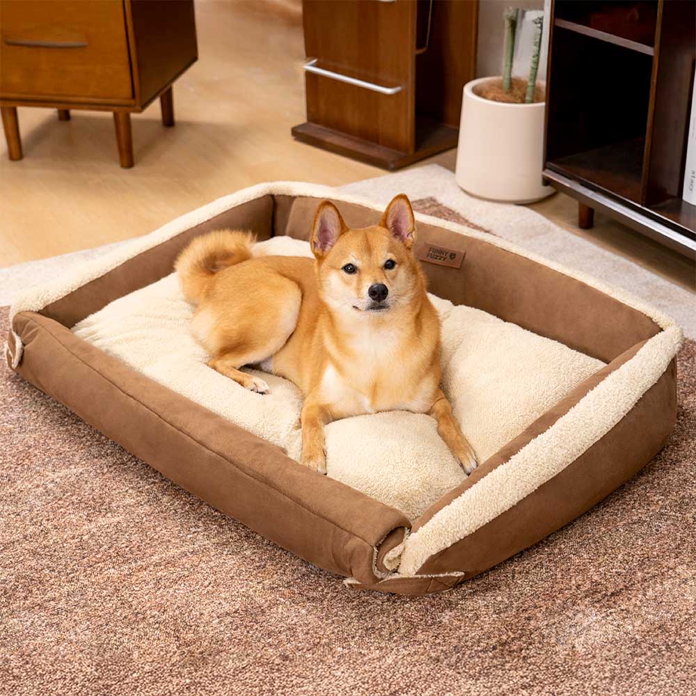 Stilvolles Erweiterbares Ergonomisches Beruhigendes Hundebett – Tranquil Paws