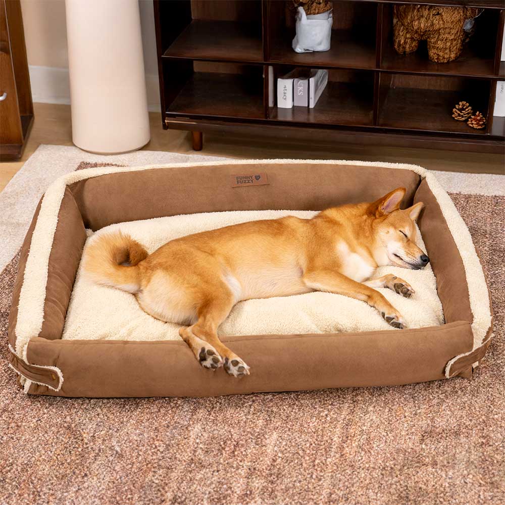 Stilvolles Erweiterbares Ergonomisches Beruhigendes Hundebett – Tranquil Paws