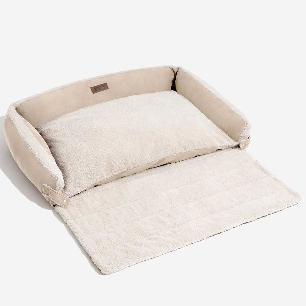 Stilvolles Erweiterbares Ergonomisches Beruhigendes Hundebett – Tranquil Paws