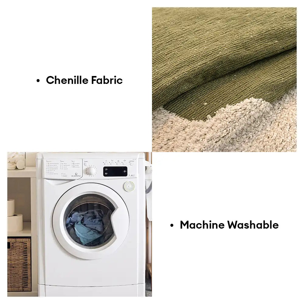 Stylischer unregelmäßiger Kontrast Chenille kratzfester rutschfester Sofabezug