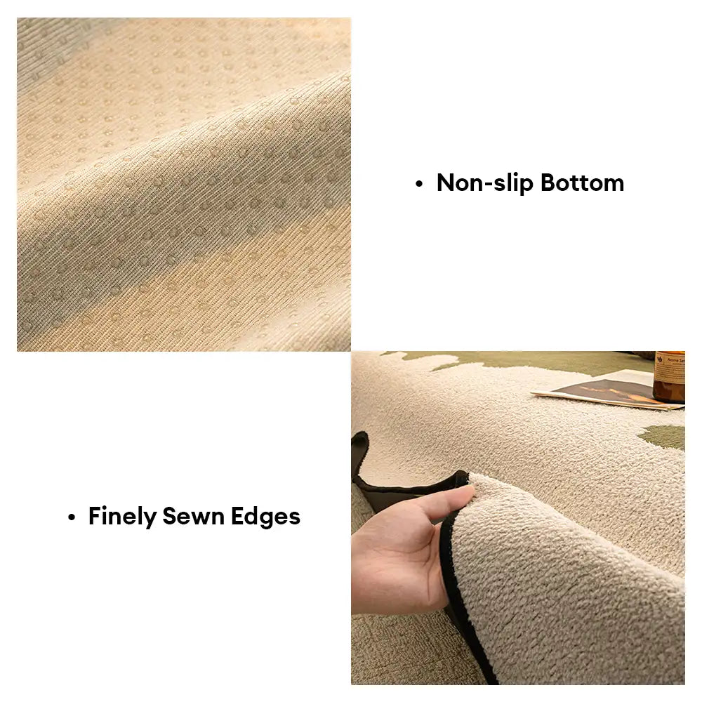 Stylischer unregelmäßiger Kontrast Chenille kratzfester rutschfester Sofabezug