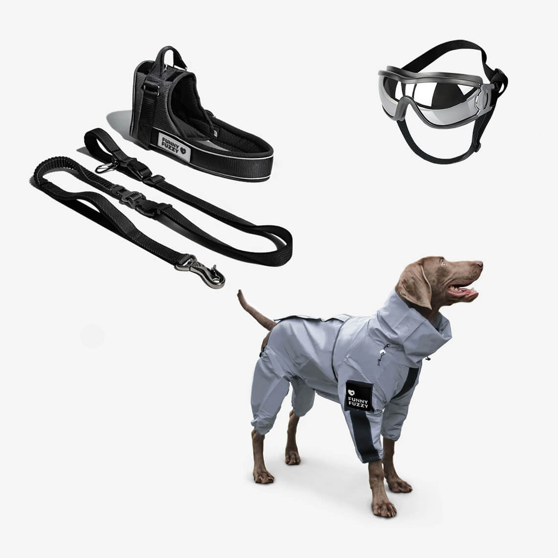 Reflektierender Wetterfester Wasserdichter Cooler Hunde-Regenmantel