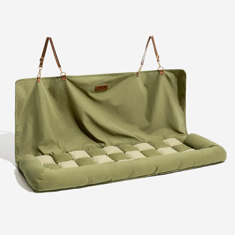 Reise Polster Sicherheit Unterwegs Rücksitz für Großen Hund im Schachbrettmuster