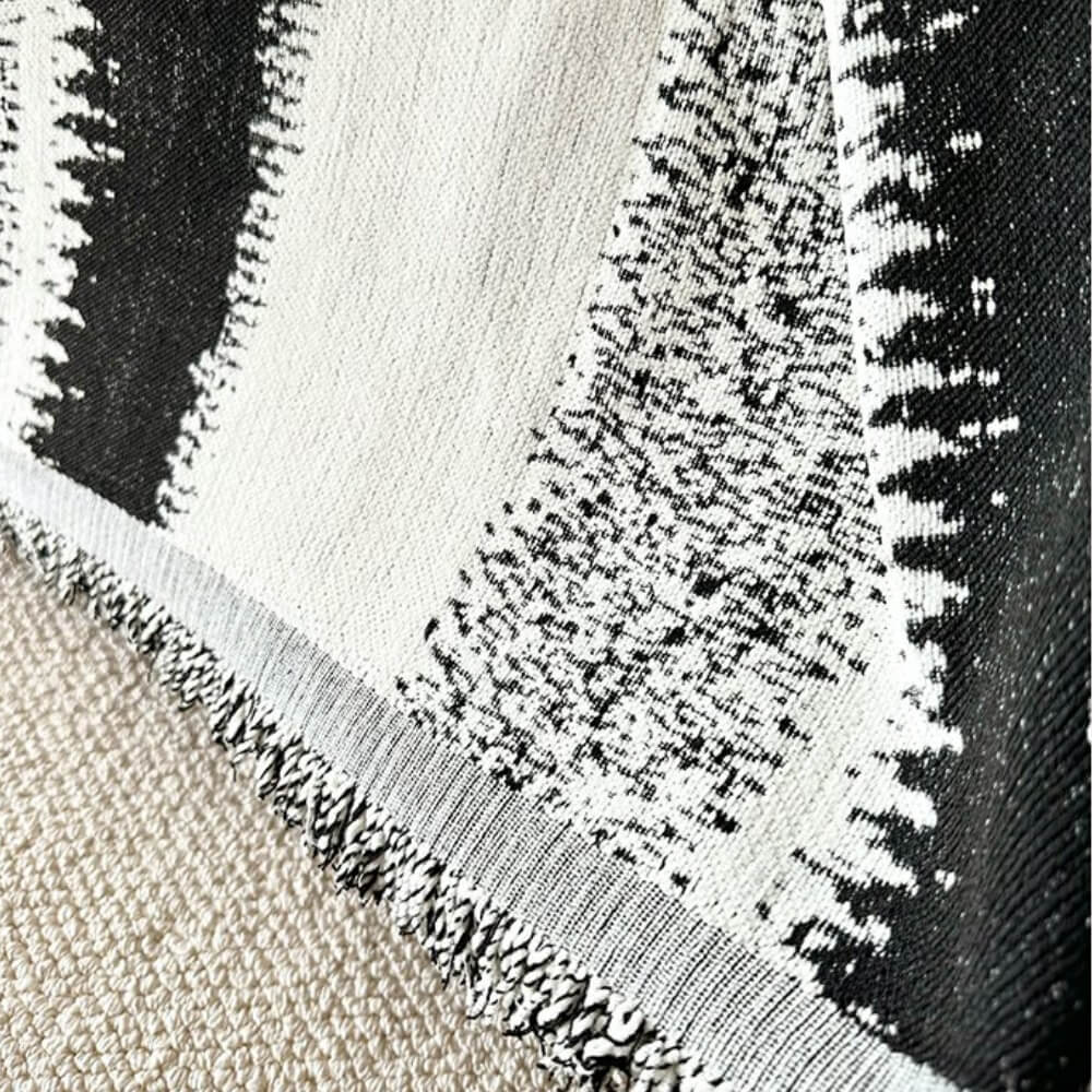 Trendy gestreifter Chenille-atmungsaktiver Sofaschutz-Couchbezug