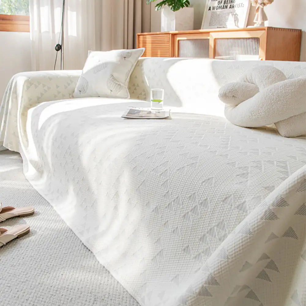 Dreieck Stern Kühlende Eis Seide Atmungsaktive Komfort Sofa Decke Couchbezug
