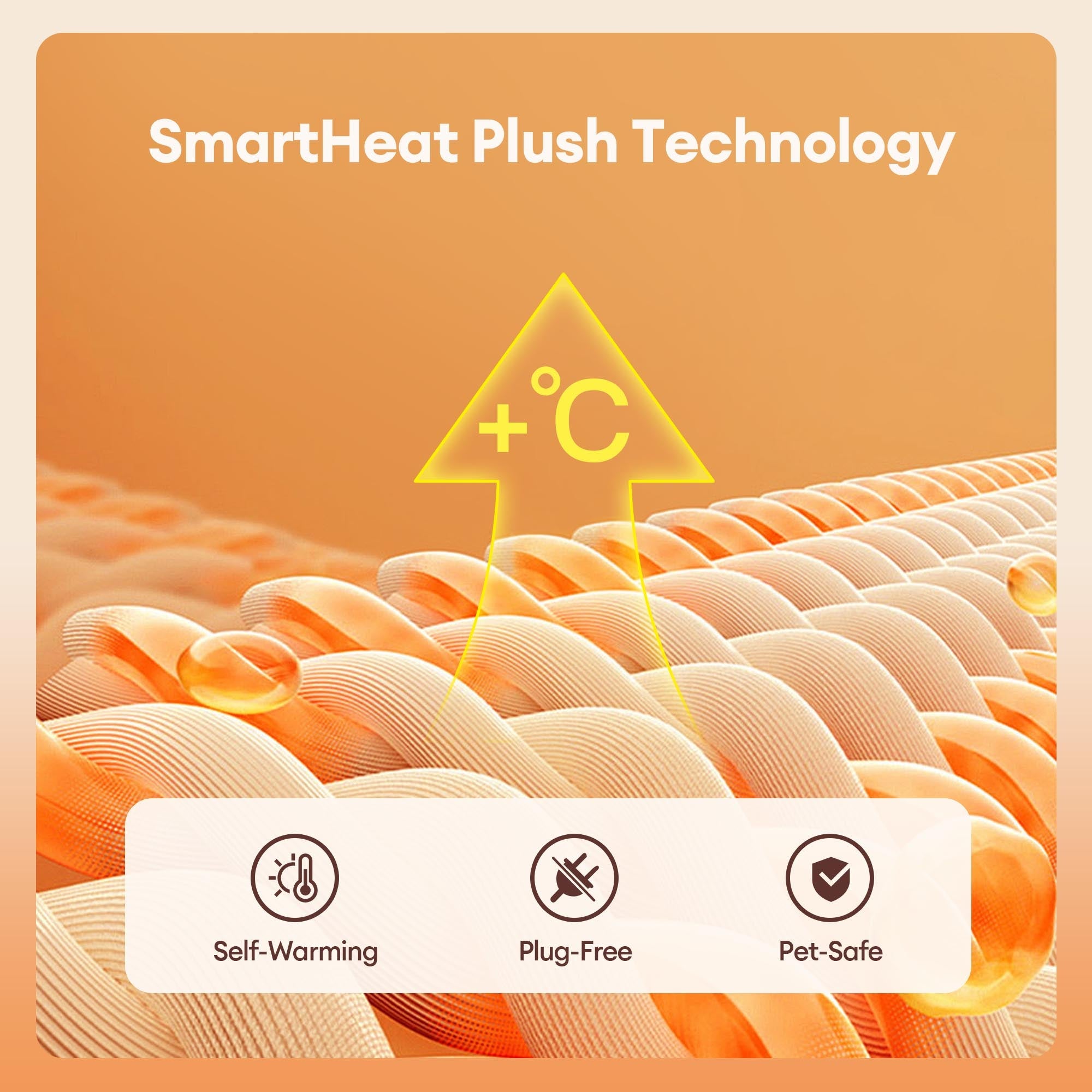 Fluffiger kuchenförmiger abnehmbarer plüschiger orthopädischer Haustierbett – DreamBake