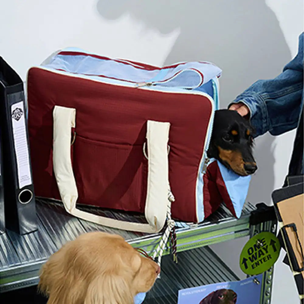 Städtische Pendler Farbblock Multi-Funktions-Hundetragetasche