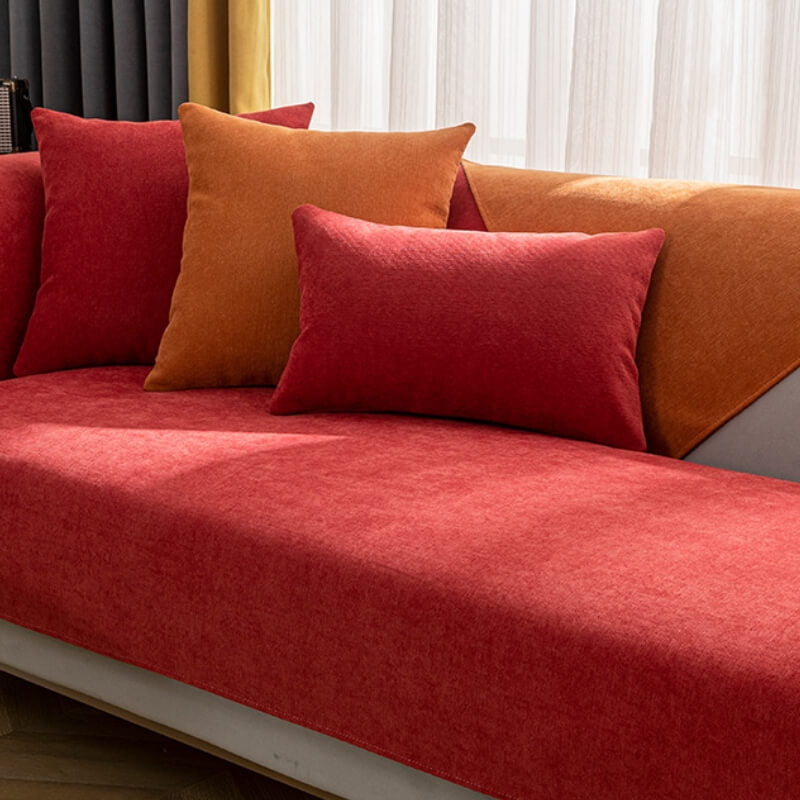 Bequemer Sofa-Schutzbezug aus Chenille