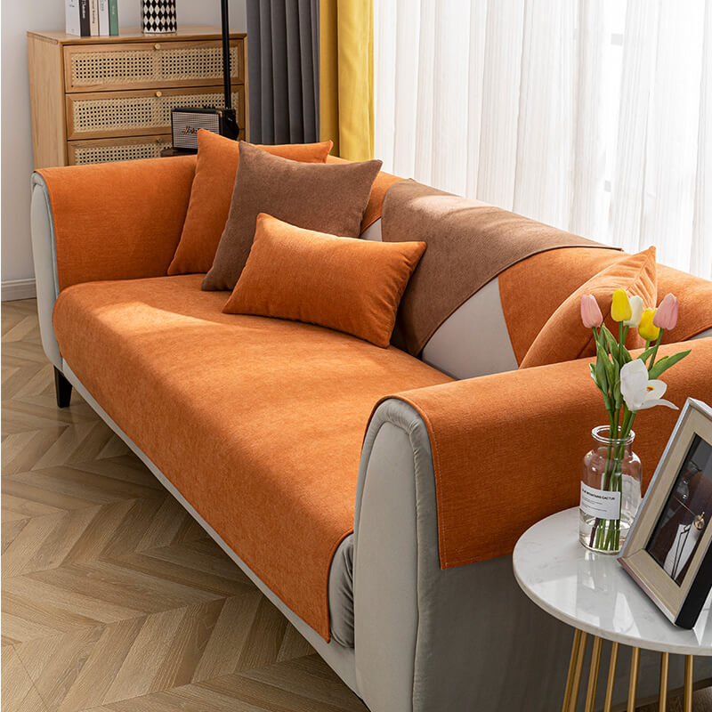 Bequemer Sofa-Schutzbezug aus Chenille